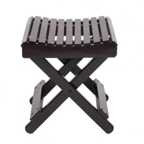 Children Multi-function Collapsible Bamboo Stool Brown