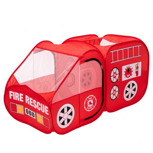 Fire Engine Design Folding Portable Playpen Tent  Red