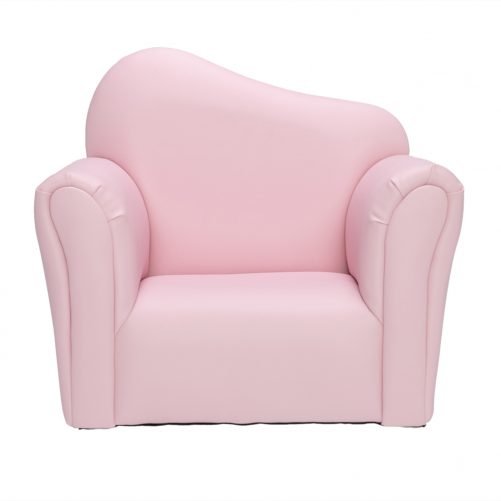 Children Single Sofa Bent Back Pink