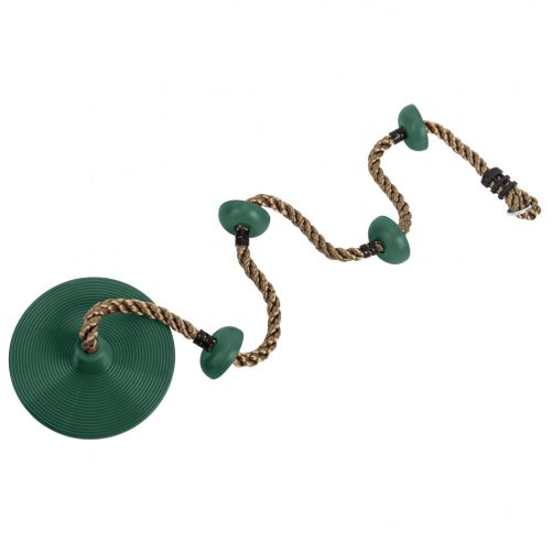 Climbing Rope Swing with Disc, Green