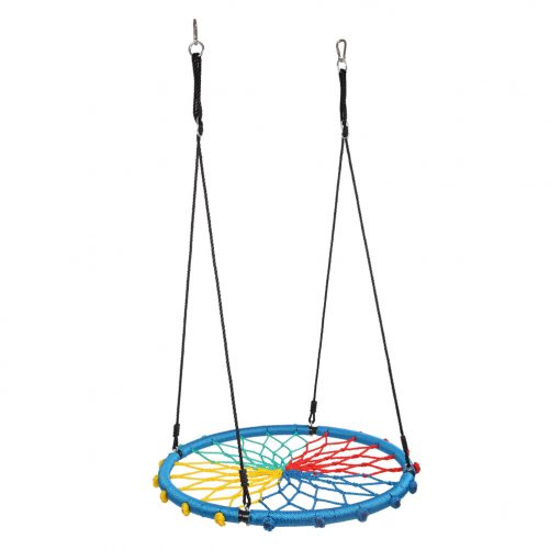 40″ Hexagon Swing with 2 Carabiners & Adjustable Rope  (Colorful)