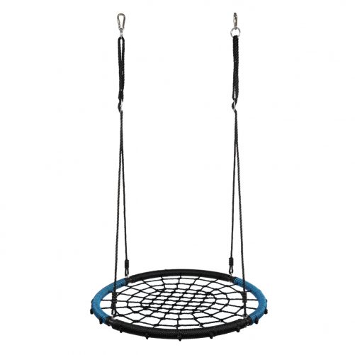 40″ Hexagon Swing with 2 Carabiners & Adjustable Rope  (Blue & Black)
