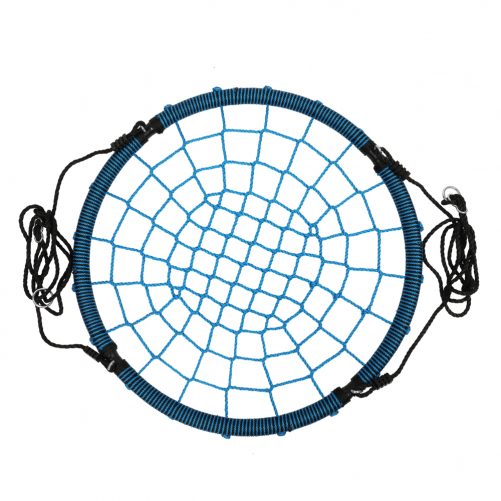 40″ Hexagon Swing with 2 Carabiners & Adjustable Rope (Blue & black)