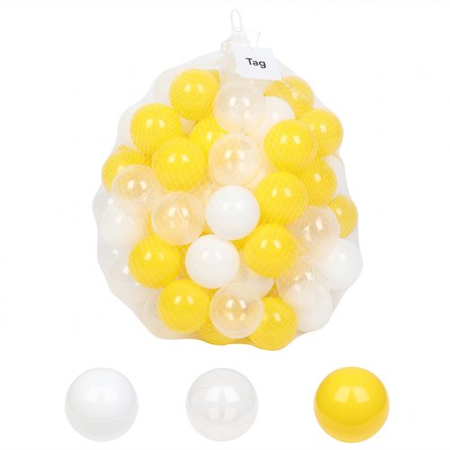 Soft Plastic Ocean Ball（Yellow white Transparent）