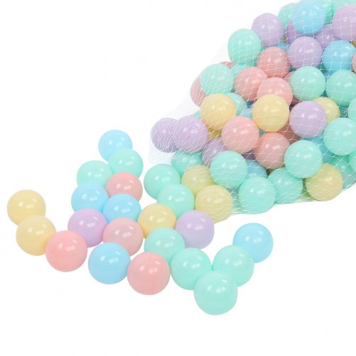 PE Ocean Ball, 5 Colors (Macaron) With Net Bag