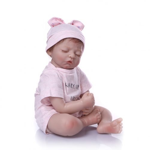 20" Simulation Baby Girl in Pink Dress