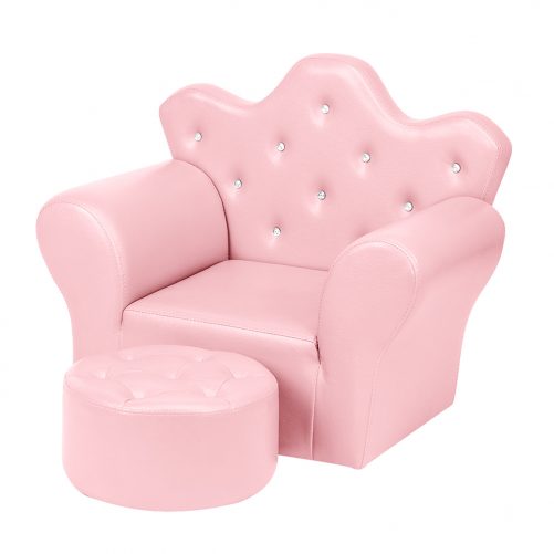 PVC Leather Princess Sofa Bright, Pink