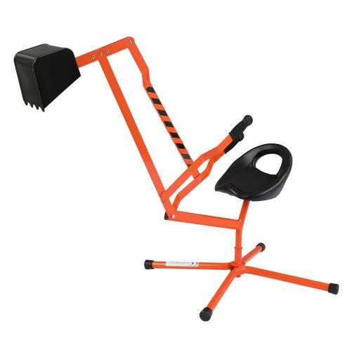 Sand Digger Ride On With 360°Rotatable Seat And Metal Base, Orange