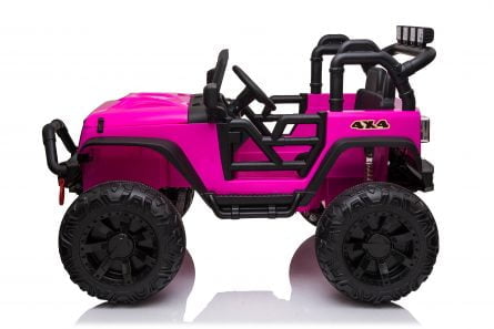 24v Jeep Double Drive Children Ride- On Car With 200w*2 12v9ah*2 Battery,parent Remote Control ,electron Assisted Steering Wheel Foot Pedal Led Lights,music Board With Usb/bluetooth/mp3/music/ Volum