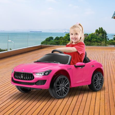 Maserati 12v Kids Ride On Car, Pink