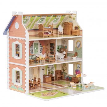 Classic Vintage Wooden Dollhouse