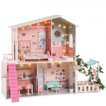 Stylish Dollhouse with Garden