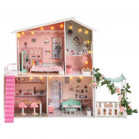Stylish Dollhouse with Garden