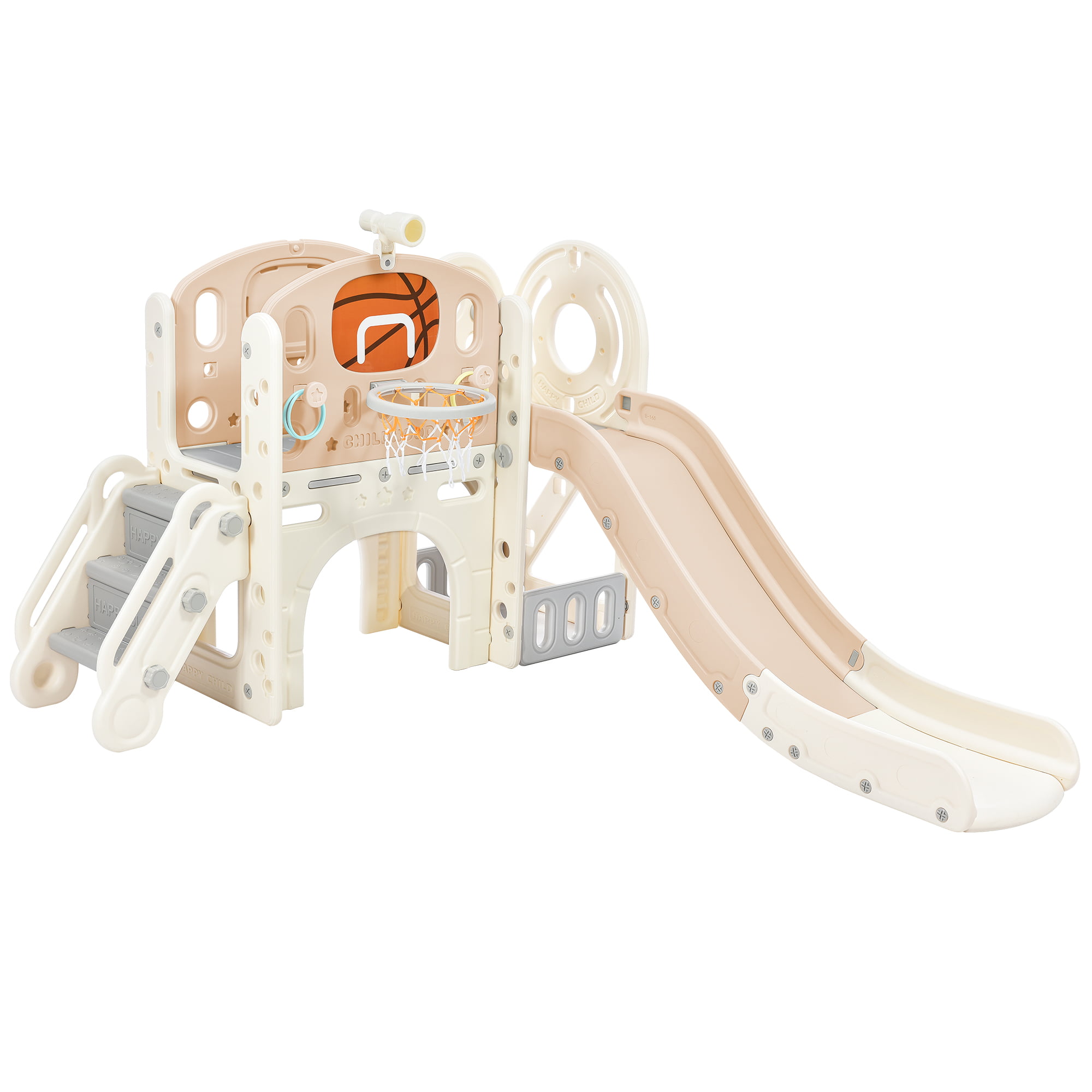 Crawling Castle Climbing Playhouse with Slide