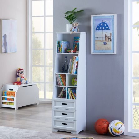 Children's White Bookcase