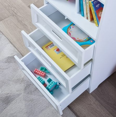 Children's White Bookcase