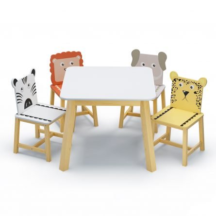 5 Piece Kiddy Table and Chair Set