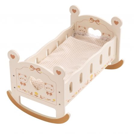 Wooden Rocking Play Cradle For Dolls