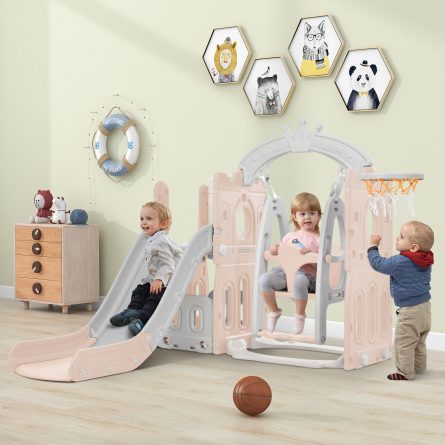 5 in 1 Toddler Slide and Swing Set