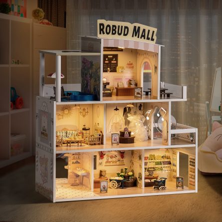 Wooden Shopping Mall Dollhouse