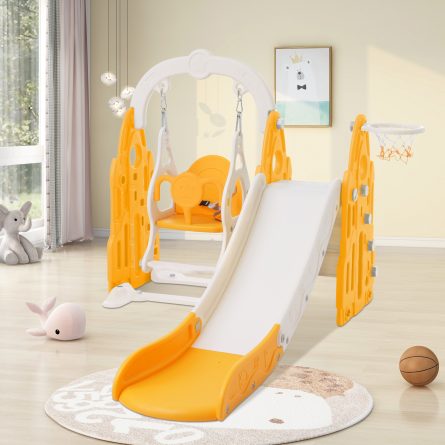 4 In 1 Toddler Slide And Swing Set