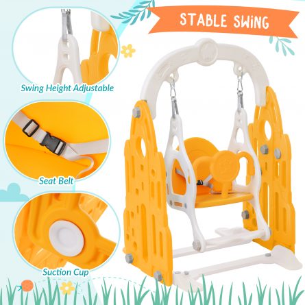 4 In 1 Toddler Slide And Swing Set