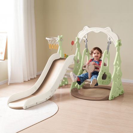 3 In 1 Toddler Slide And Swing Set