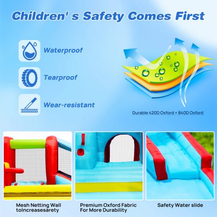 7 In1 Inflatable Slide Water Park